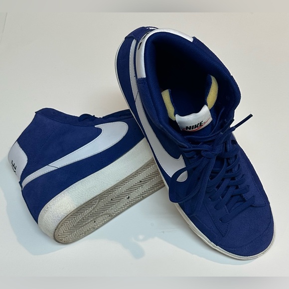 Nike Blazer Mid 77 Suede Deep Royal Blue Men’s Shoe Sneaker Size 13 - Picture 8 of 9